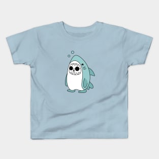 Cat in a shark costume Kids T-Shirt